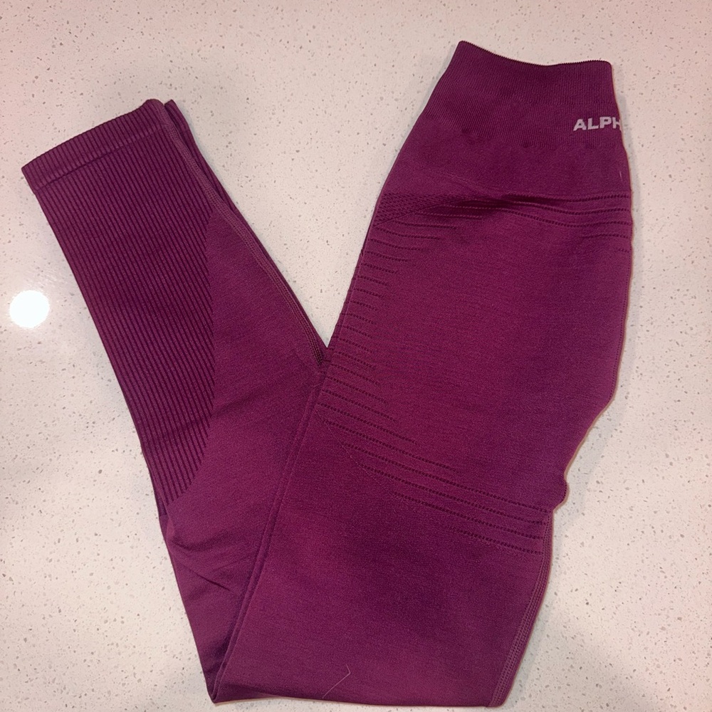 Alphalete Purple Leggings | Size Small | Like New